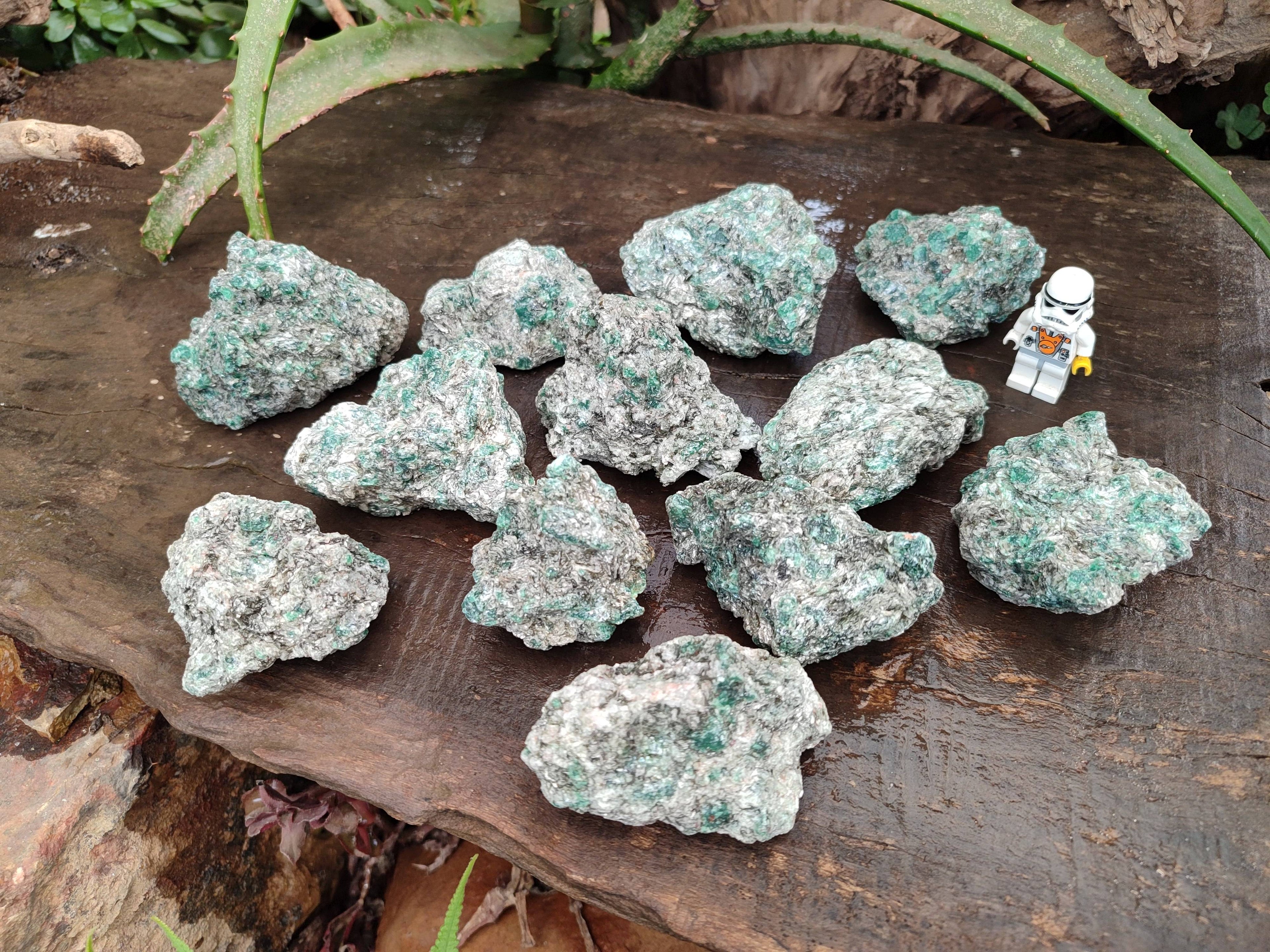 Natural Emerald Mica 'Mutokolite' Specimens x 12 From Mutoko, Zimbabwe - Toprock Gemstones and Minerals 