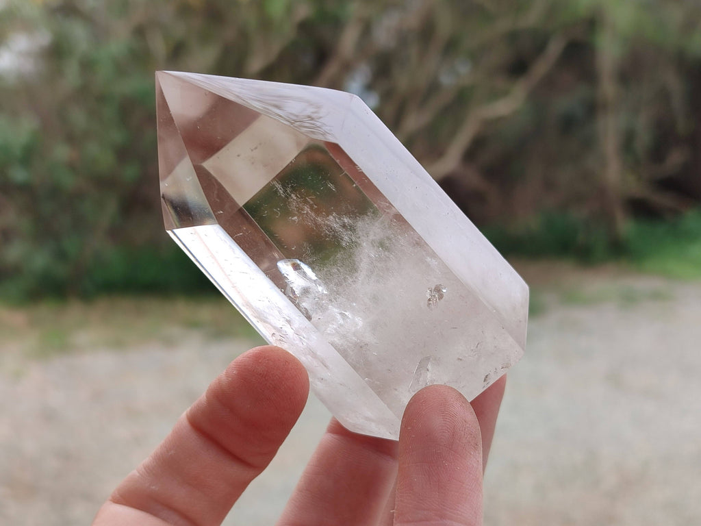 Polished Phantom Smokey Quartz Crystals x 6 From Madagascar - Toprock Gemstones and Minerals 