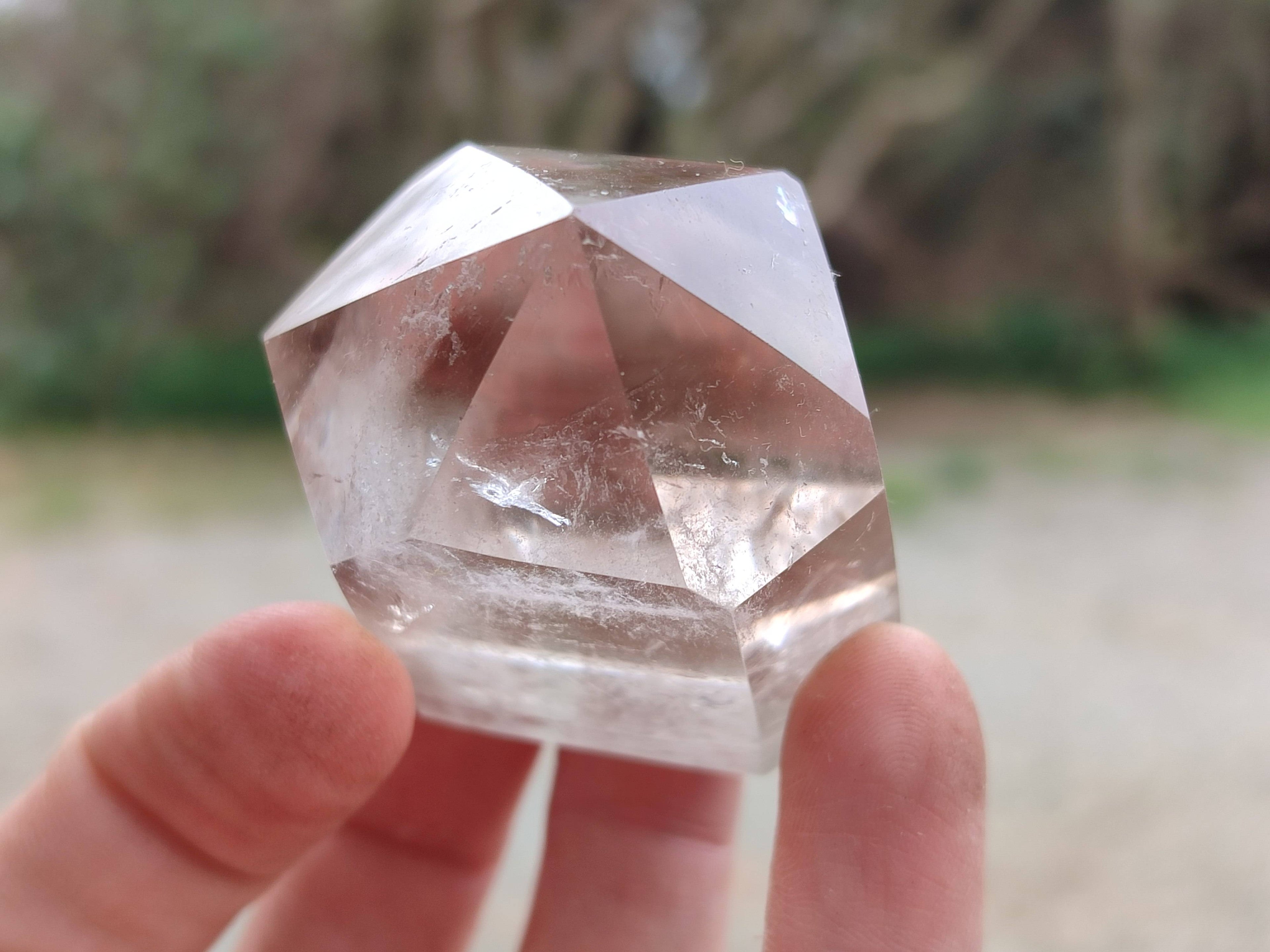 Polished Phantom Smokey Quartz Crystals x 6 From Madagascar - Toprock Gemstones and Minerals 