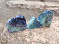 Natural Watermelon Fluorite Cobbed Specimens x 35 From Namibia - Toprock Gemstones and Minerals 