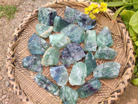 Natural Watermelon Fluorite Cobbed Specimens x 35 From Namibia - Toprock Gemstones and Minerals 