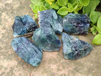 Natural Watermelon Fluorite Cobbed Specimens x 35 From Namibia - Toprock Gemstones and Minerals 