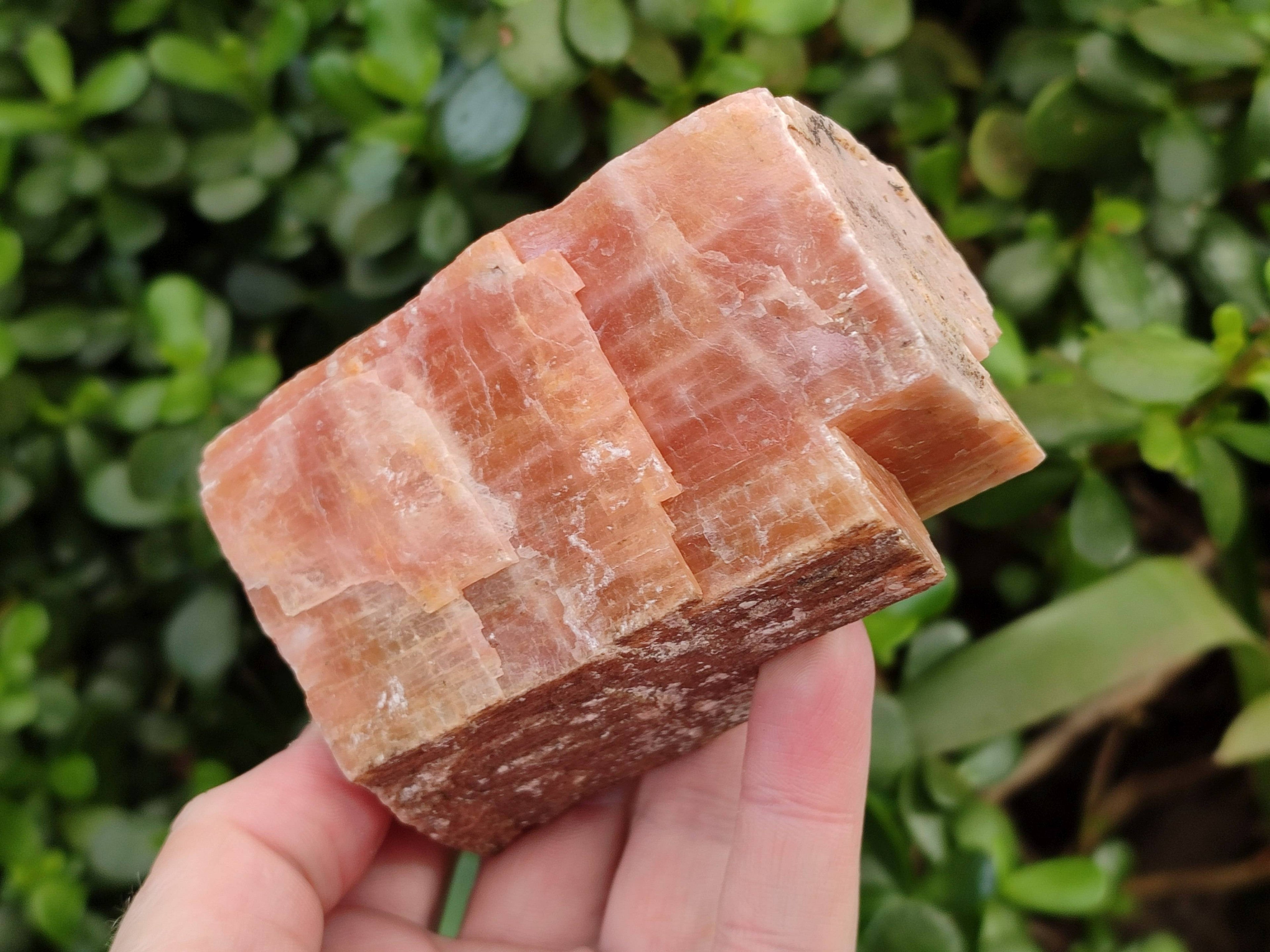 Natural Sunset Orange Calcite Specimens x 3 From Spitzkop, Namibia - Toprock Gemstones and Minerals 