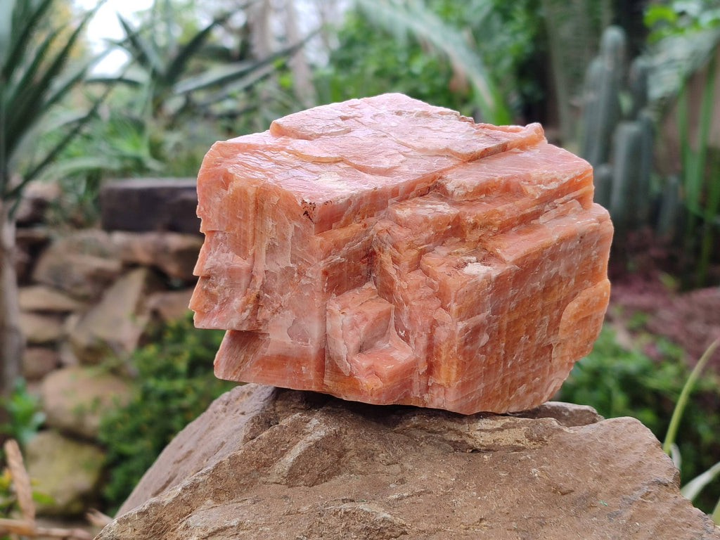 Natural Sunset Orange Calcite Specimens x 3 From Spitzkop, Namibia - Toprock Gemstones and Minerals 