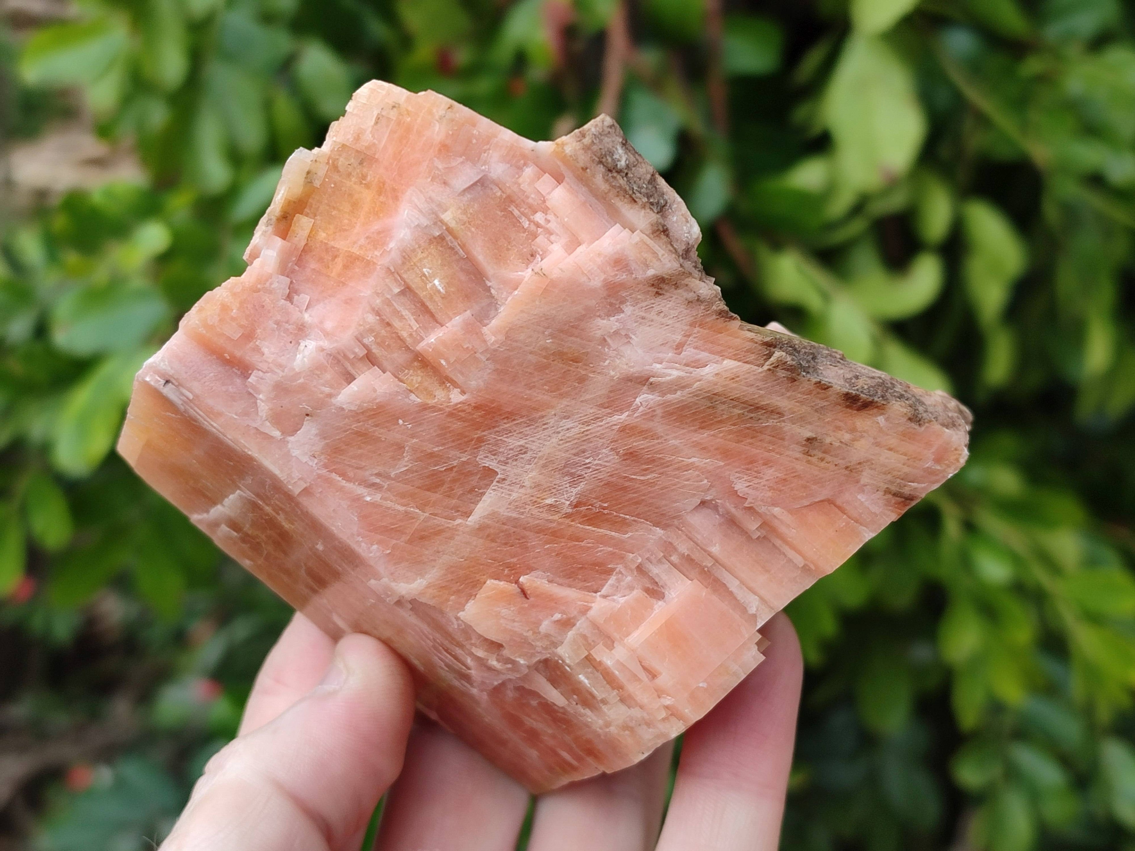 Natural Sunset Orange Calcite Specimens x 3 From Spitzkop, Namibia - Toprock Gemstones and Minerals 