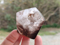Polished Phantom Smokey Quartz Crystals x 6 From Madagascar - Toprock Gemstones and Minerals 