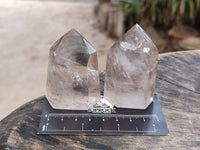 Polished Phantom Smokey Quartz Crystals x 6 From Madagascar - Toprock Gemstones and Minerals 