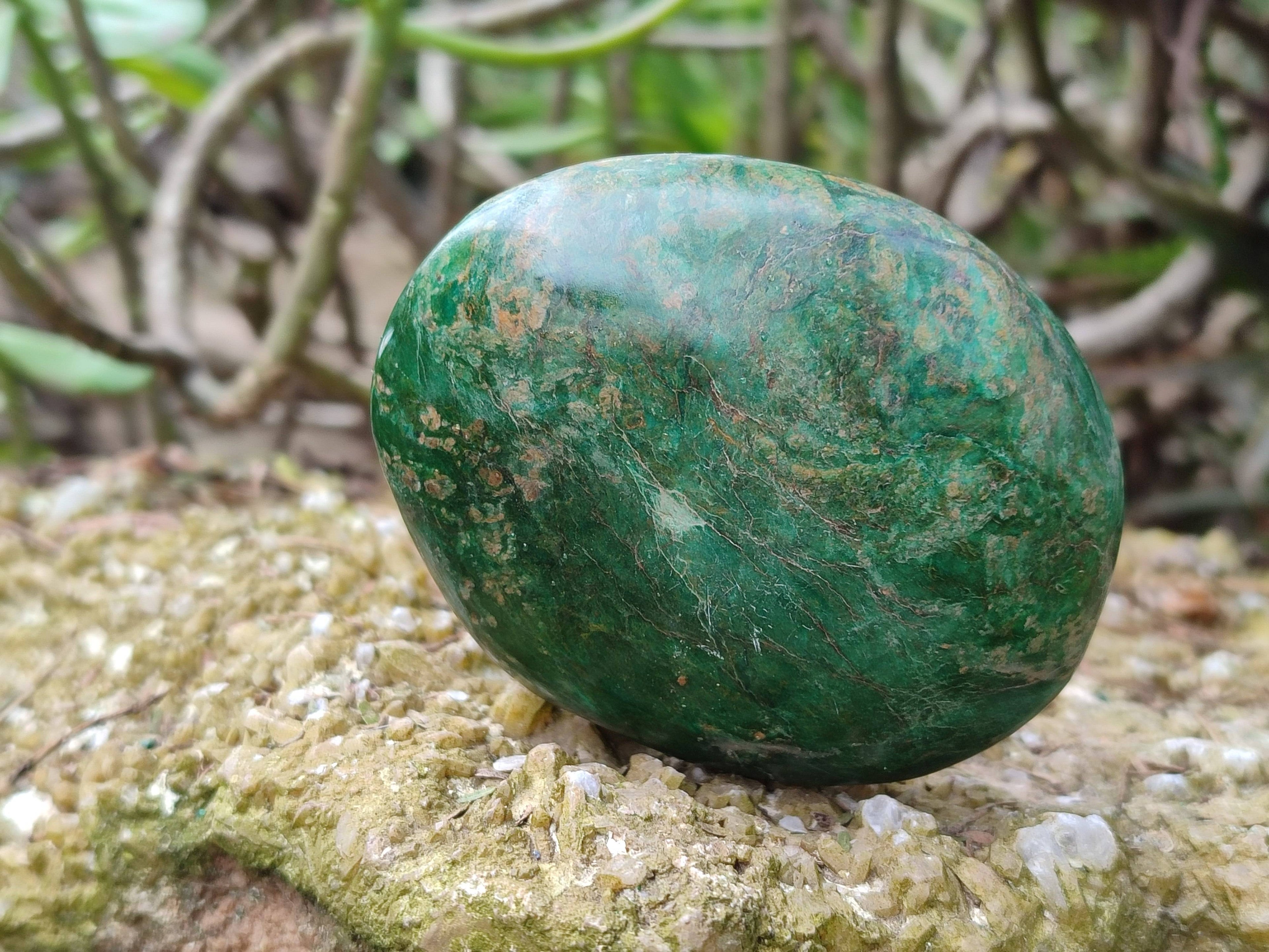 Polished Green Verdite Free Forms x 6 From Zimbabwe - Toprock Gemstones and Minerals 