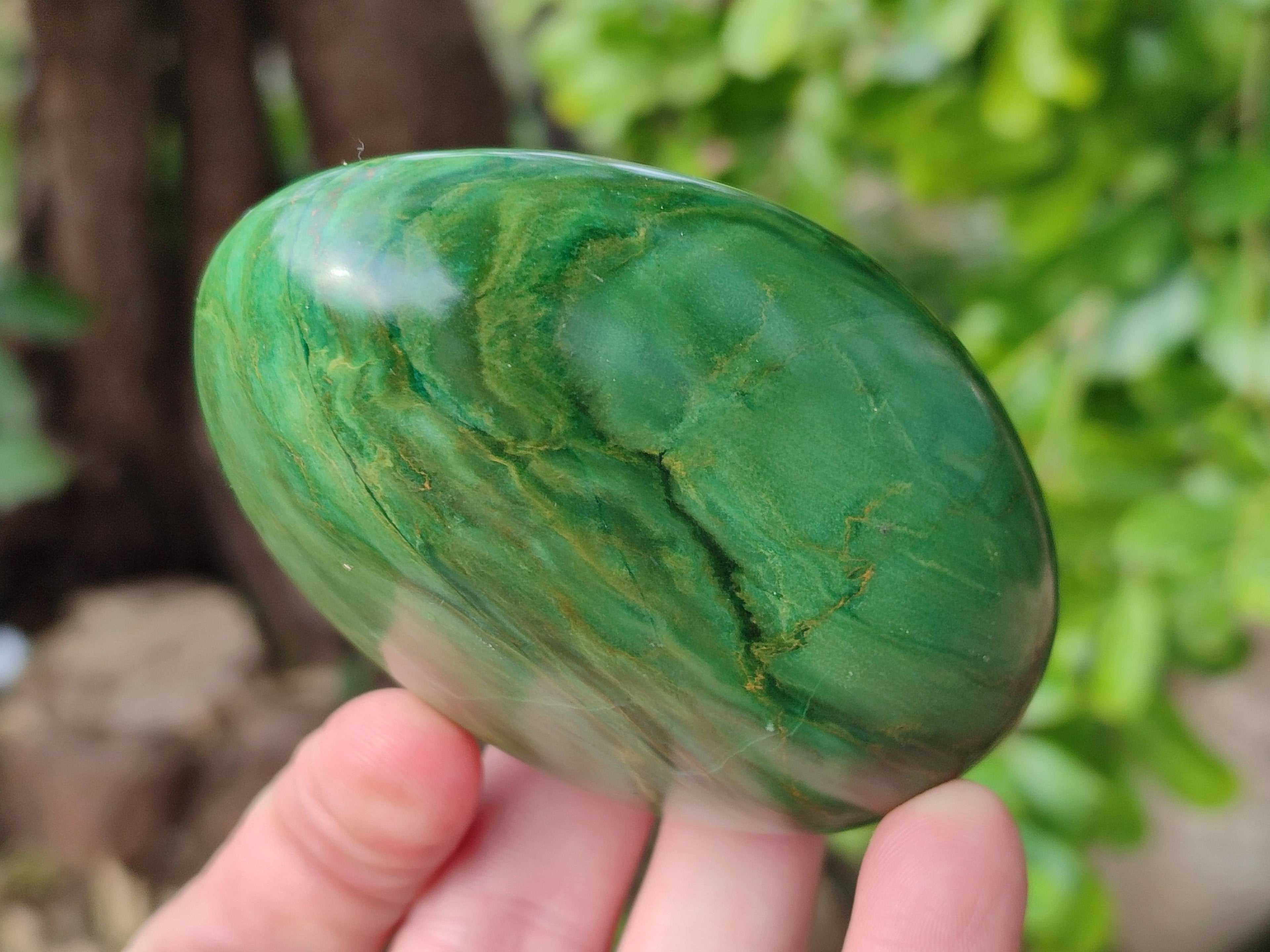 Polished Green Verdite Free Forms x 6 From Zimbabwe - Toprock Gemstones and Minerals 