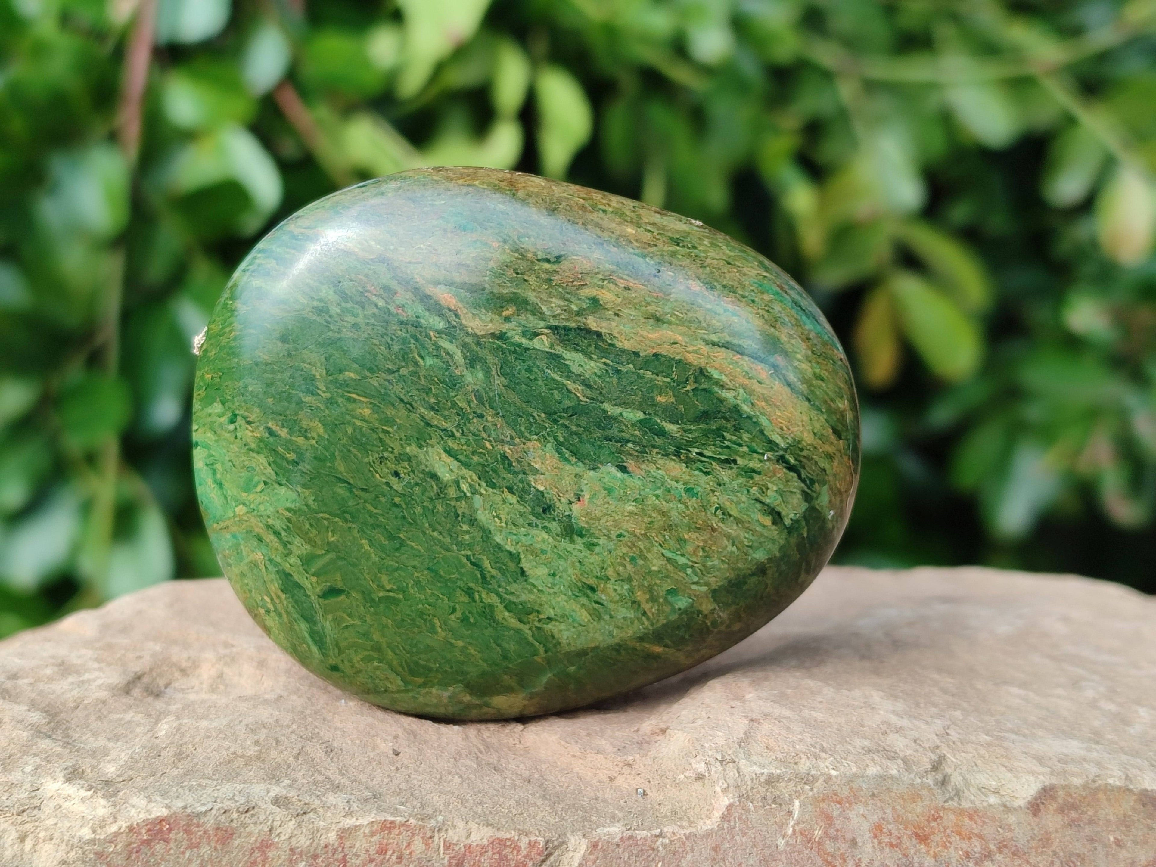 Polished Green Verdite Free Forms x 6 From Zimbabwe - Toprock Gemstones and Minerals 