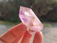 Polished Window Amethyst Crystals x 20 From Madagascar - Toprock Gemstones and Minerals 