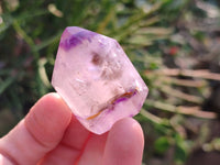 Polished Window Amethyst Crystals x 20 From Madagascar - Toprock Gemstones and Minerals 