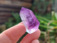 Polished Window Amethyst Crystals x 20 From Madagascar - Toprock Gemstones and Minerals 