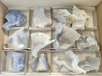 Natural Etched Blue Chalcedony Specimens x 12 From Nsanje, Malawi - Toprock Gemstones and Minerals 