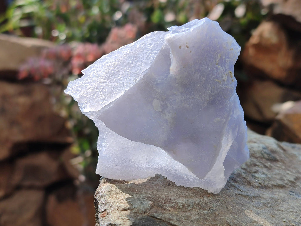 Natural Etched Blue Chalcedony Specimens x 12 From Nsanje, Malawi - Toprock Gemstones and Minerals 