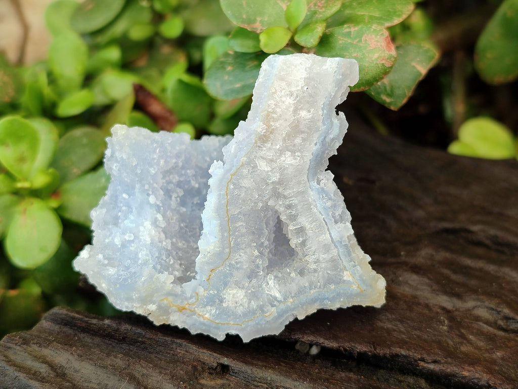 Natural Etched Blue Chalcedony Specimens x 12 From Nsanje, Malawi - Toprock Gemstones and Minerals 