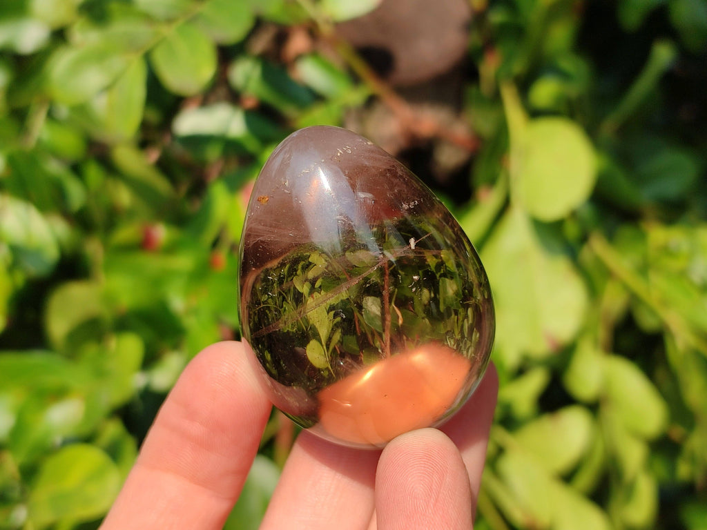 Polished Smokey Quartz Eggs x 4 From Madagascar - Toprock Gemstones and Minerals 