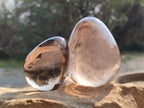 Polished Smokey Quartz Eggs x 4 From Madagascar - Toprock Gemstones and Minerals 