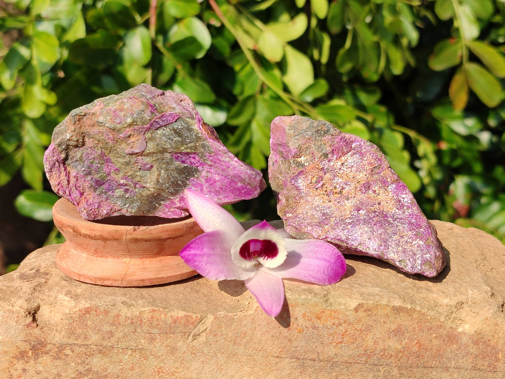 Natural Stichtite Specimens x 24 From Barberton, South Africa - Toprock Gemstones and Minerals 