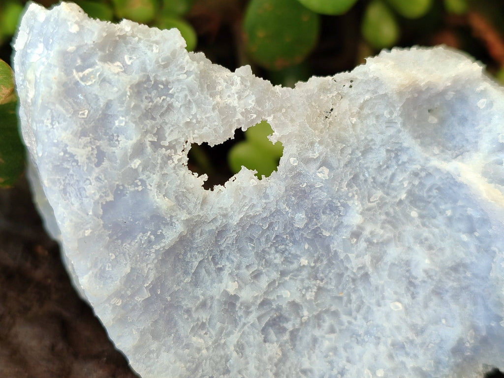 Natural Etched Blue Chalcedony Specimens x 6 From Nsanje, Malawi - Toprock Gemstones and Minerals 