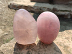 Polished Star Rose Quartz Standing Free Forms x 2 From Madagascar - Toprock Gemstones and Minerals 