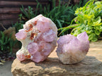Natural Amethyst Spirit Quartz Clusters x 2 From South Africa - Toprock Gemstones and Minerals 
