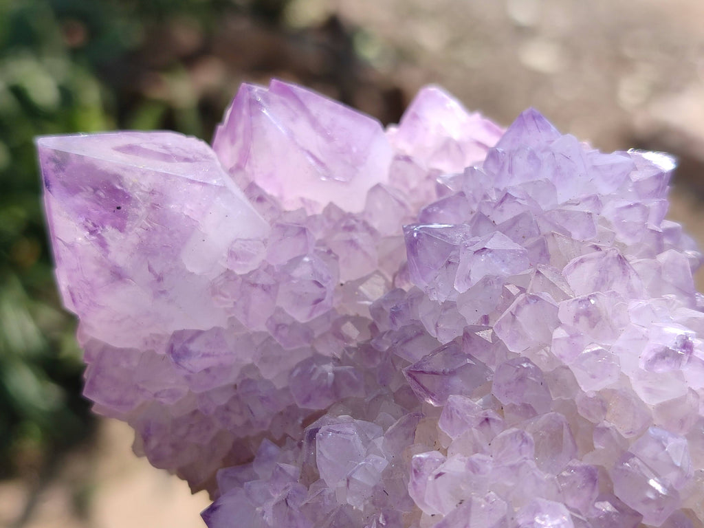 Natural Amethyst Spirit Quartz Clusters x 2 From South Africa - Toprock Gemstones and Minerals 