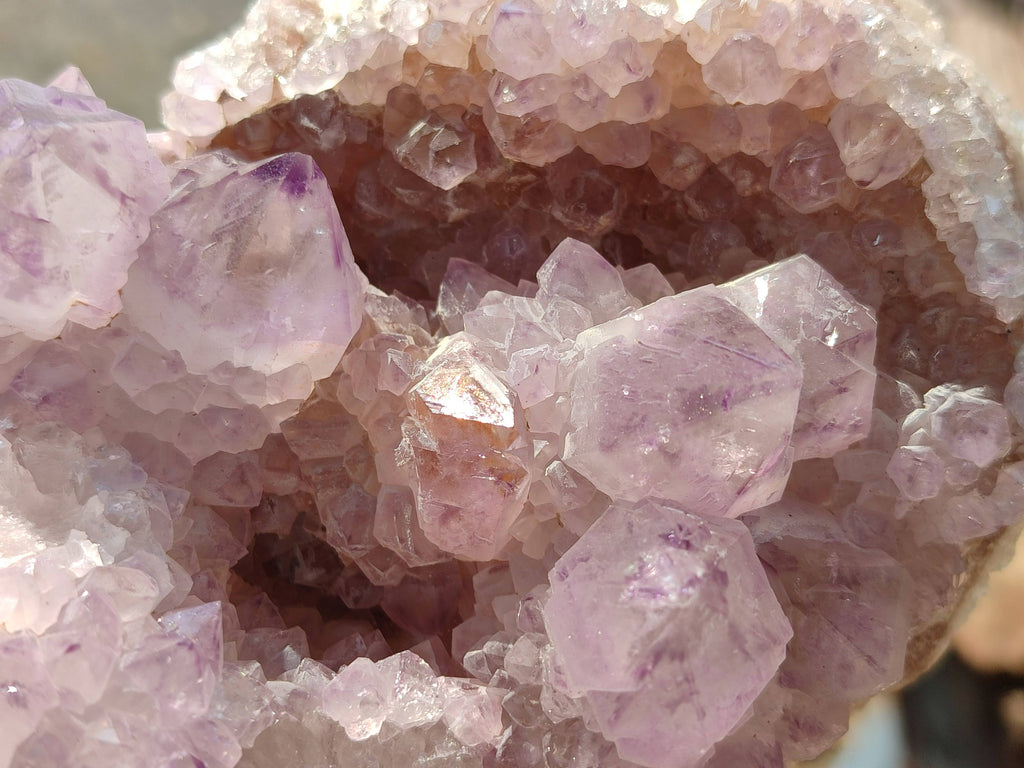 Natural Amethyst Spirit Quartz Clusters x 3 From South Africa - Toprock Gemstones and Minerals 
