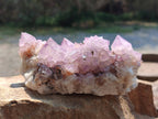 Natural Amethyst Spirit Quartz Clusters x 3 From South Africa - Toprock Gemstones and Minerals 