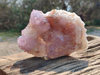 Natural Amethyst Spirit Quartz Clusters x 3 From South Africa - Toprock Gemstones and Minerals 