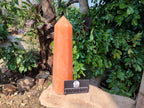 Polished Orange Twist Calcite Tower x 1 From Madagascar - Toprock Gemstones and Minerals 