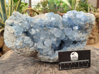 Natural Blue Celestite Geode Specimen x 1 From Sakoany, Madagascar
