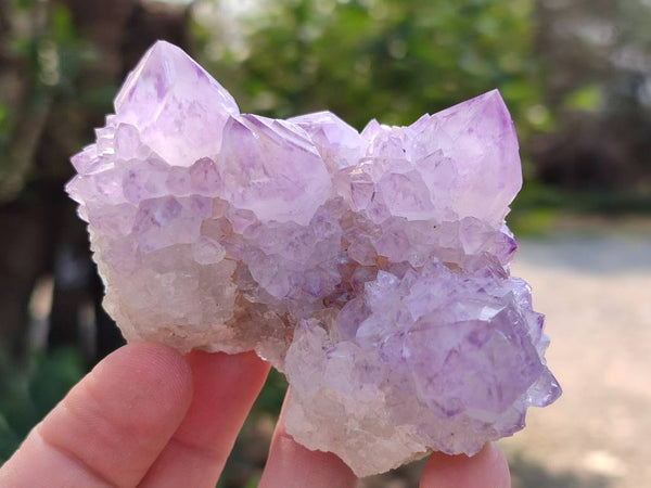 Natural Amethyst Spirit Quartz Clusters x 6 From Boekenhouthoek, South Africa
