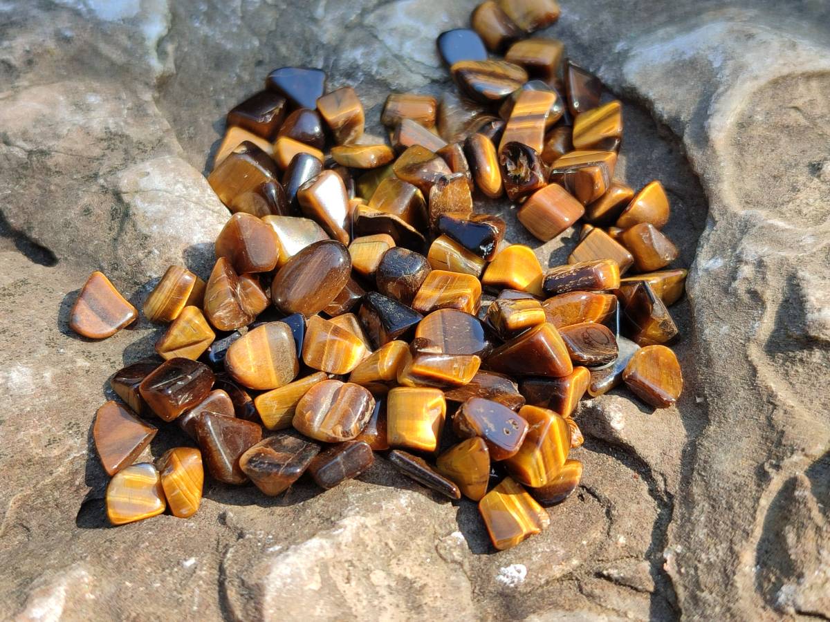 Polished Tigers Eye Tumbled Stones x 6 Kg Lot From South Africa - Toprock Gemstones and Minerals 