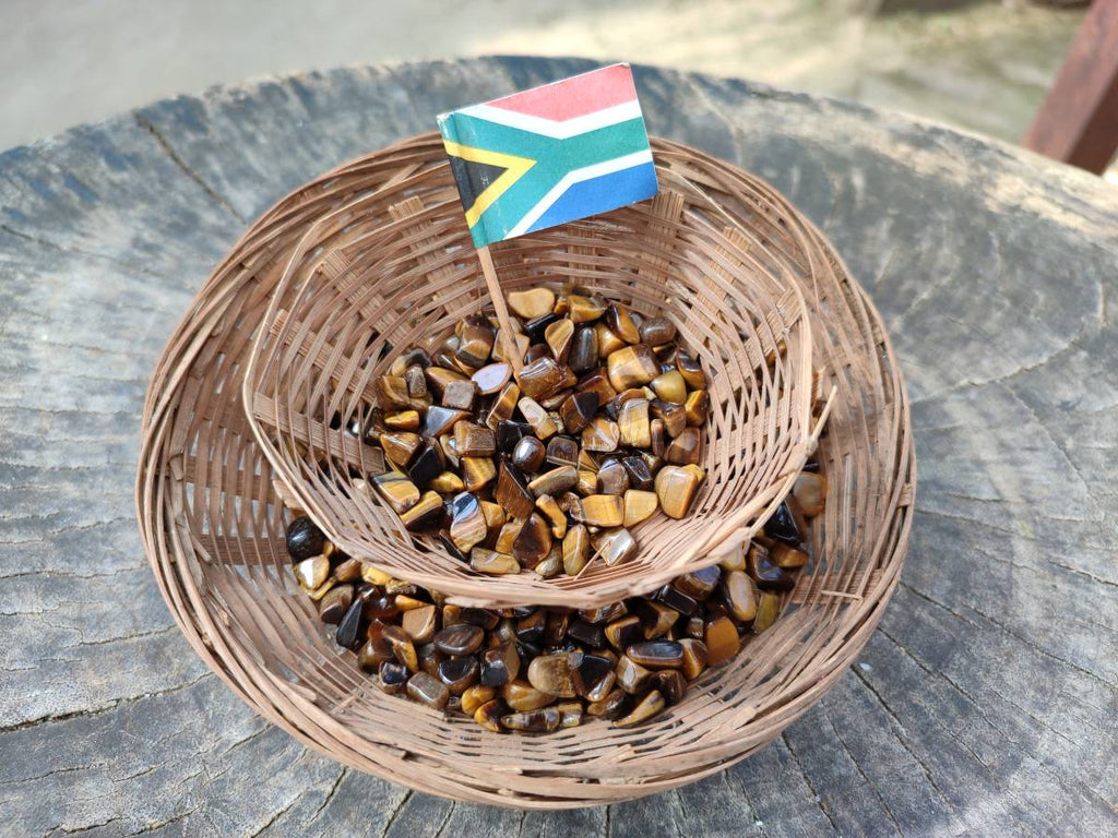 Polished Tigers Eye Tumbled Stones x 6 Kg Lot From South Africa - Toprock Gemstones and Minerals 