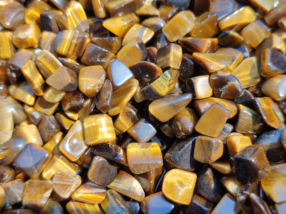 Polished Tigers Eye Tumbled Stones x 6 Kg Lot From South Africa - Toprock Gemstones and Minerals 