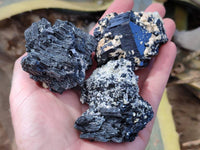 Natural Schorl Black Tourmaline Specimens x 12 From Erongo, Namibia