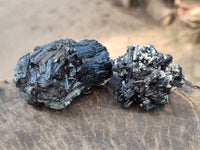 Natural Schorl Black Tourmaline Specimens x 12 From Erongo, Namibia