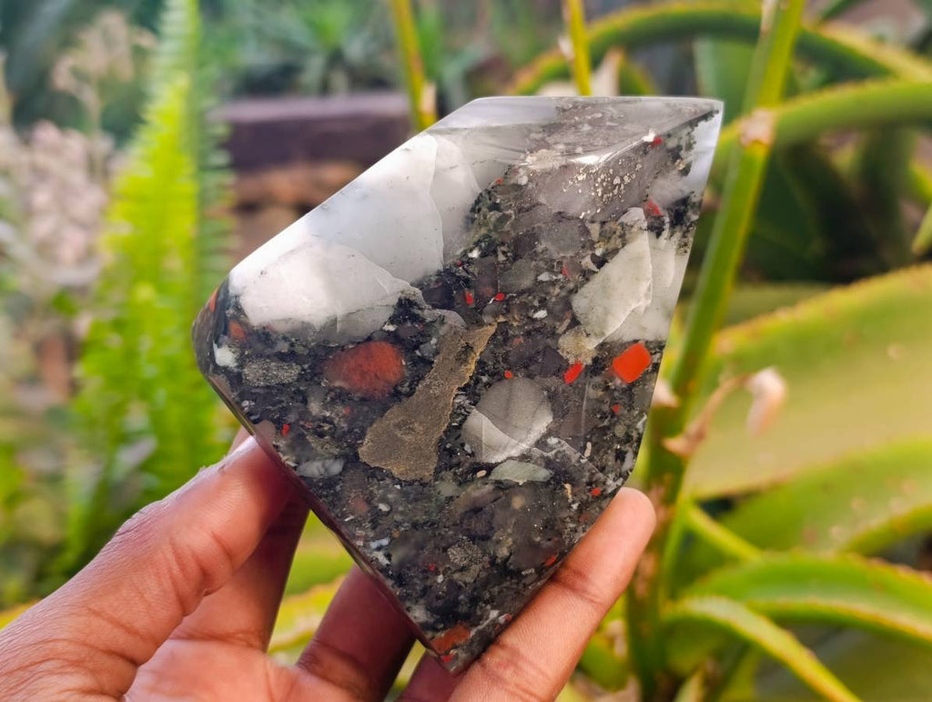 Polished Bloodstone Points x 3 From Swaziland - Toprock Gemstones and Minerals 