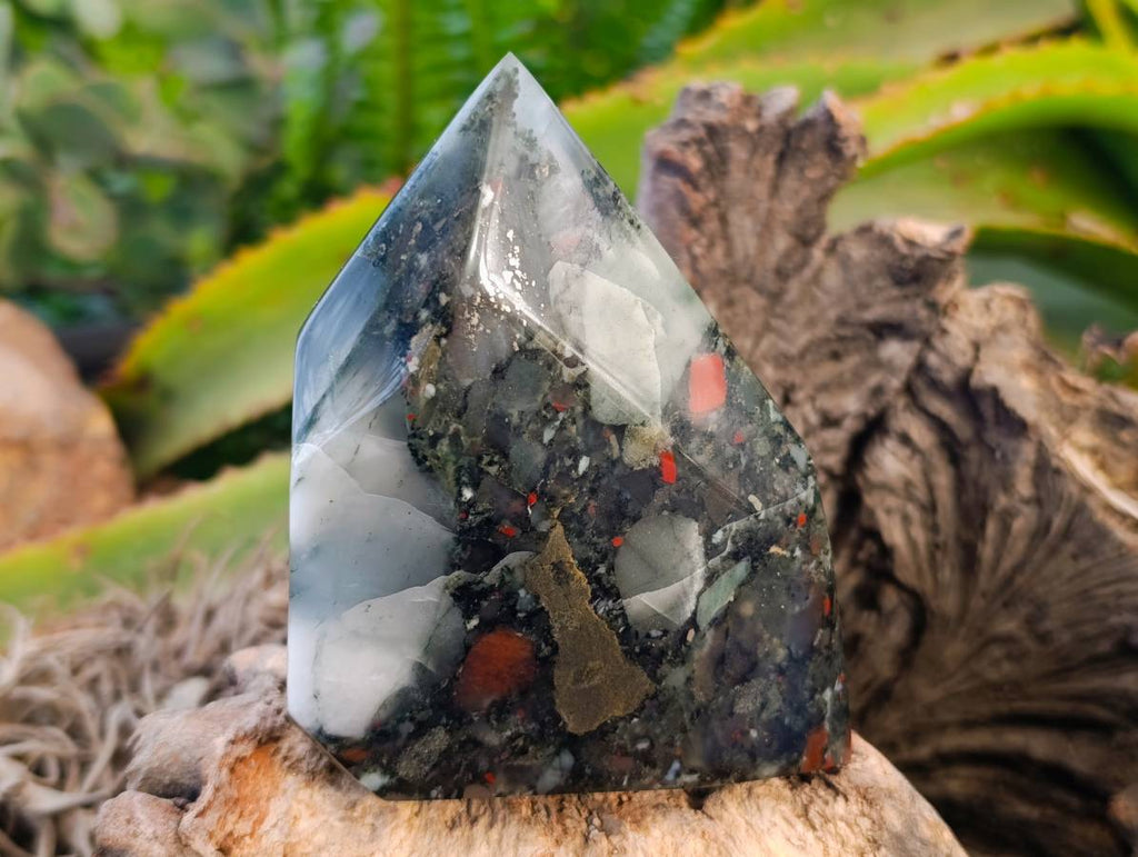 Polished Bloodstone Points x 3 From Swaziland - Toprock Gemstones and Minerals 