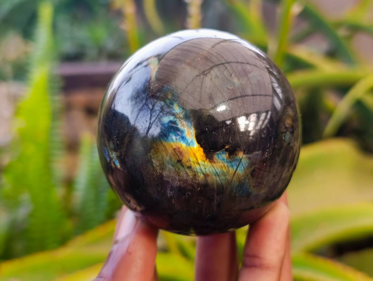 Polished Labradorite Spheres x 6  From Tulear, Madagascar - Toprock Gemstones and Minerals 