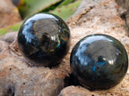 Polished Labradorite Spheres x 6  From Tulear, Madagascar - Toprock Gemstones and Minerals 