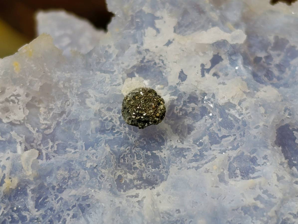Natural Etched Blue Chalcedony Geodes x 3 From Nsanje, Malawi - Toprock Gemstones and Minerals 