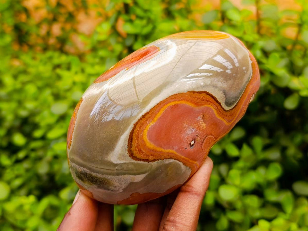 Polished On One Side Polychrome Jasper x 4 From NW Coast Madagascar - Toprock Gemstones and Minerals 