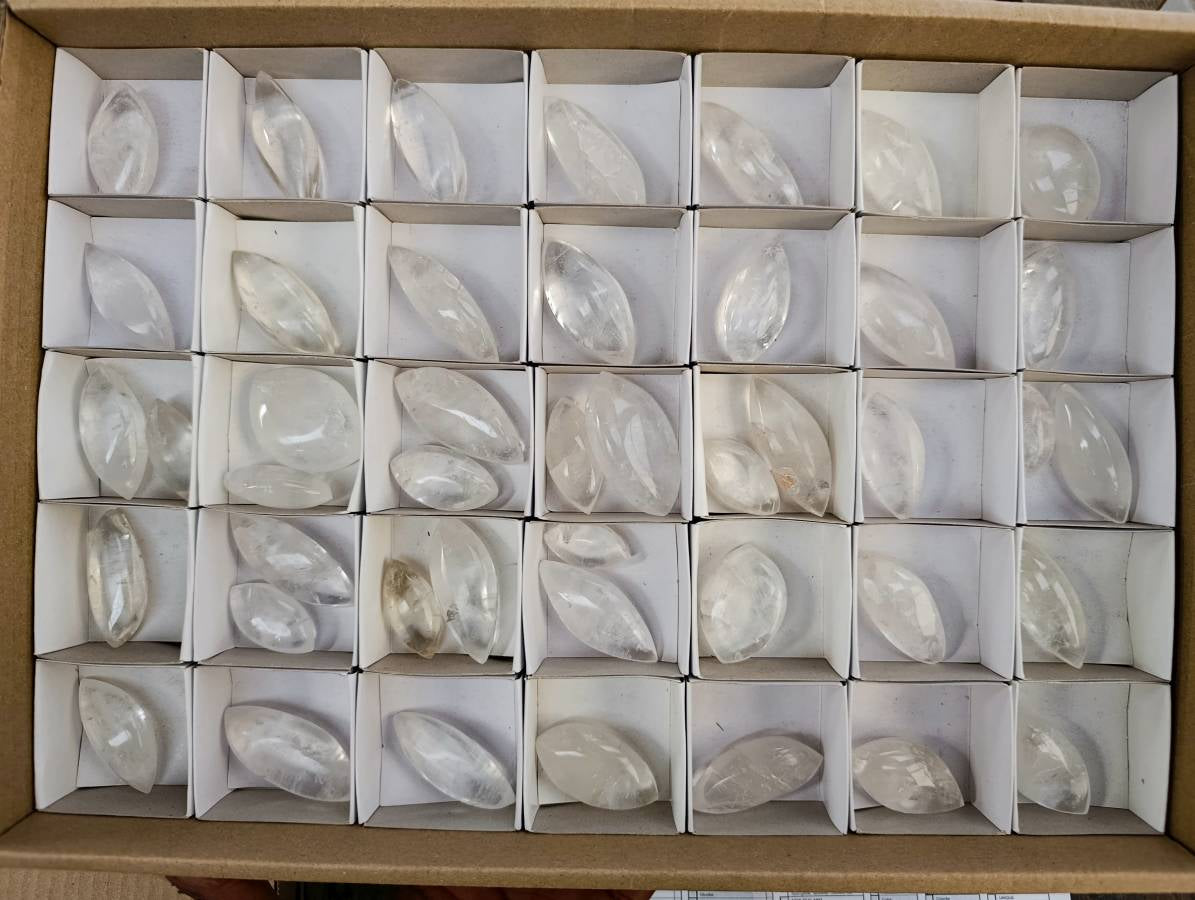 Polished Clear Quartz Crystal 'Angel Tears' x 44 From Madagascar - Toprock Gemstones and Minerals 