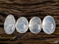 Polished Pearl Girasol Quartz Palm Stones x 20 From Ambatondrazaka, Madagascar - Toprock Gemstones and Minerals 