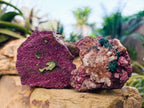 Natural Salrose Cobaltion Dolomite with Malachite x 6 From Kakanda, Congo - Toprock Gemstones and Minerals 