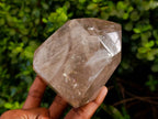 Polished Smokey and Morion Window Quartz Crystals x 2 From Madagascar - Toprock Gemstones and Minerals 