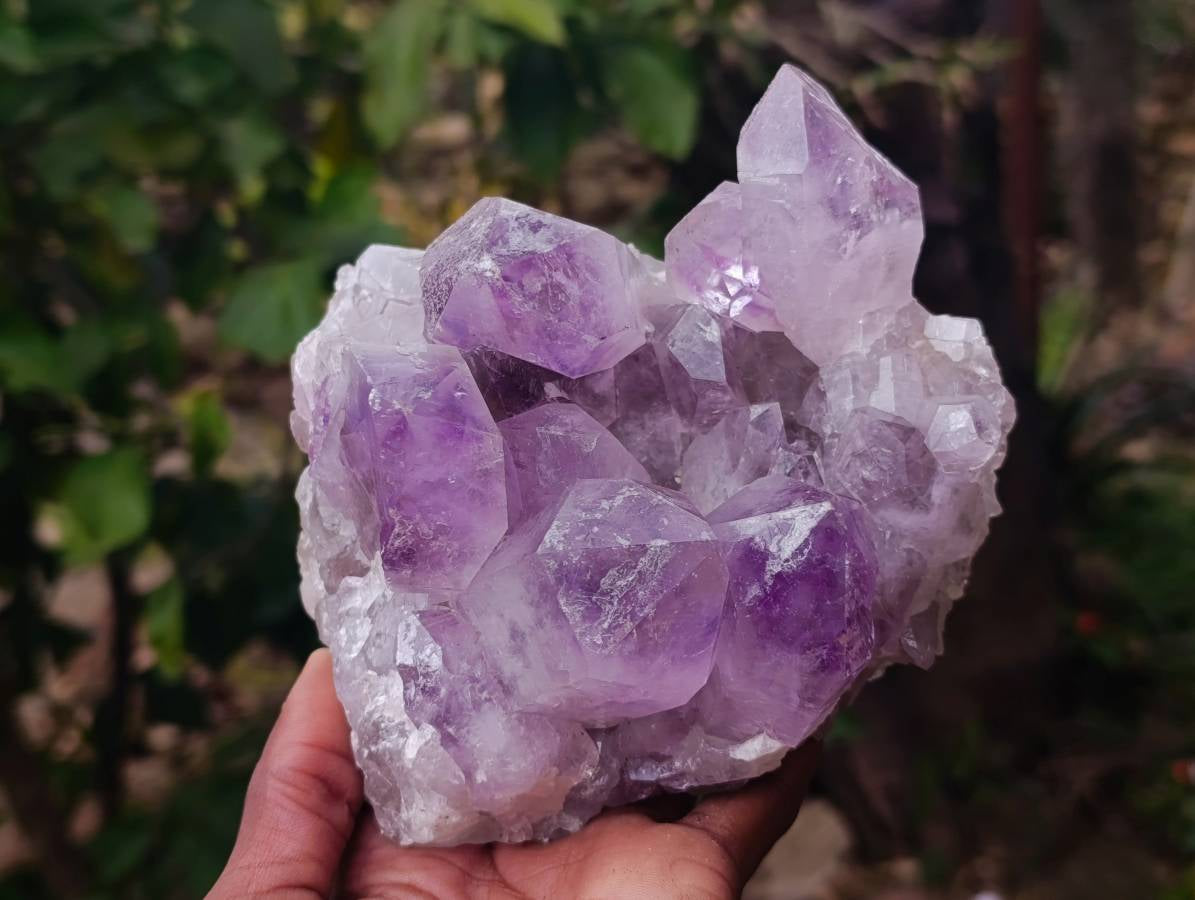Natural Jacaranda Amethyst Quartz Crystals x 2 From Mumbwa, Zambia - Toprock Gemstones and Minerals 