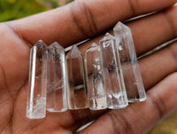 Polished Mixed Small Optic and included Quartz Jewellery Points x 35 From Madagascar - Toprock Gemstones and Minerals 